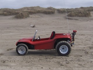 driver's side facing dunes